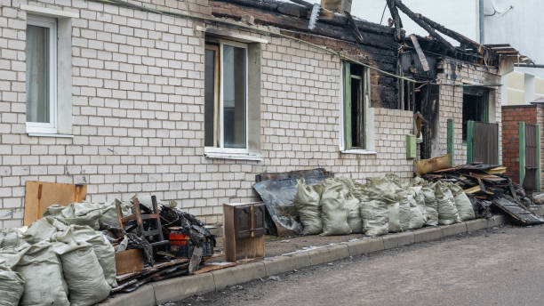 Professional Fire Damage Removal technician working in Parkville, PA